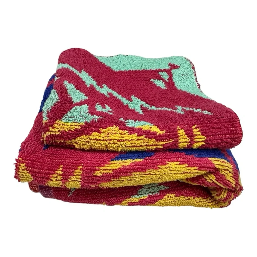 Vtg Ralph Lauren Home Southwestern Hand Towel Set